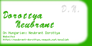 dorottya neubrant business card